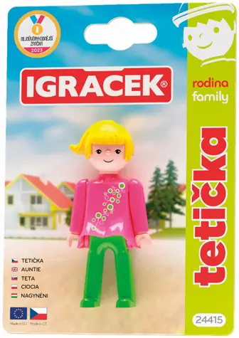 EFKO Igráček Tetička / Figúrka / Rodina / Kĺbová / Na karte