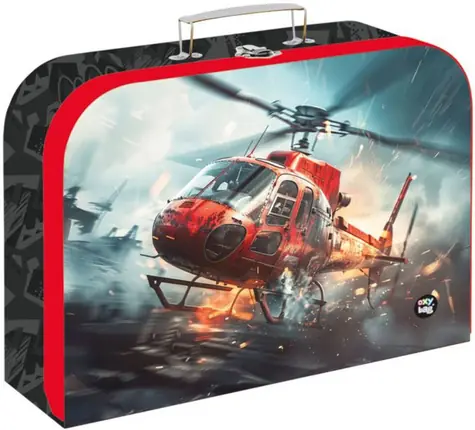 OXYBAG Kufrík Hasiči / Detský kufrík / lamino / 34 × 23 × 10 cm