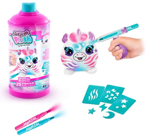 Epee Kreatívna sada Airbrush Mini / Plyšák na vyfarbenie / 6 druhov