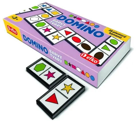 EFKO Domino Náučné farby a tvary / Spoločenská hra / Predškoláci