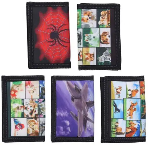 WIKY Detská peňaženka s obrázkom / Polyester / Rozkladacia / 25 x 12,5 cm
