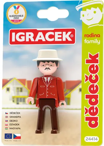 EFKO Igráček Dedko / Edícia Rodina / Kĺbová figúrka / Na karte / od 3 rokov