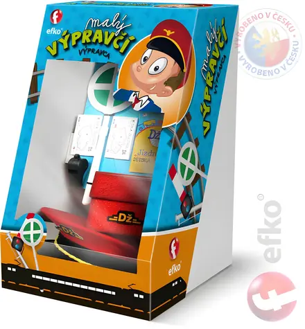 EFKO Hrací set Malý výpravca / Čiapka, výpravka, píšťalka a cestovný poriadok / od 5 rokov
