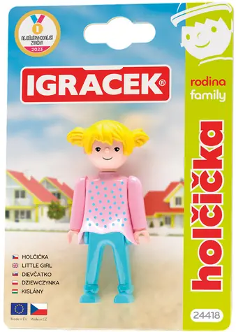 EFKO Figúrka Igráček Rodina Dievčatko / Kĺbová / 7,5 cm / od 3 rokov