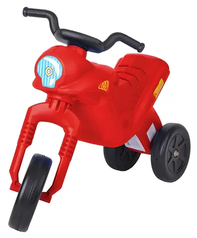 MAD Odrážadlo ENDURO Klasik červená / pre batoľatá / nosnosť do 25 kg / výška sedadla 30 cm / plast