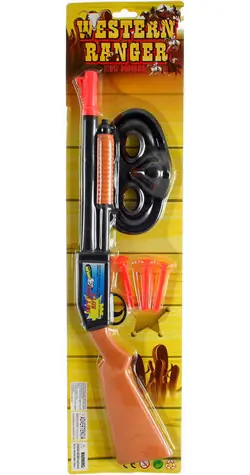 Orion Westernová sada s puškou / Puška, náboje a maska / Plast / od 3 rokov