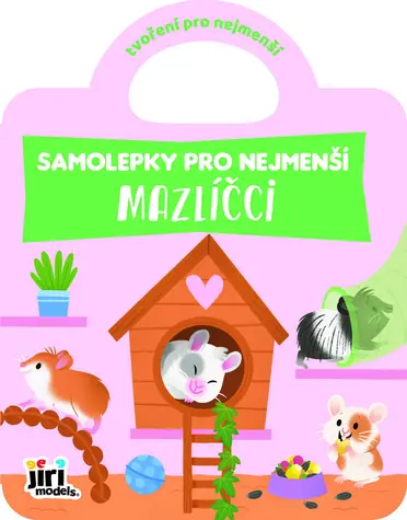 JIRI MODELS Samolepková knižka Maznáčikovia / 12 farebných strán / 45+ samolepiek