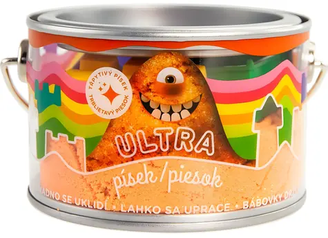 Epee Trblietavý kinetický piesok ULTRA oranžová / 200 g / 5 formičiek / od 3 rokov