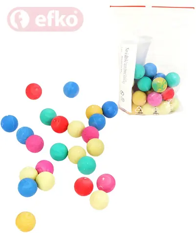 EFKO Guličky pastelové nerozbitné / 20 ks / O 15 mm / Ťažký plast / od 3 rokov