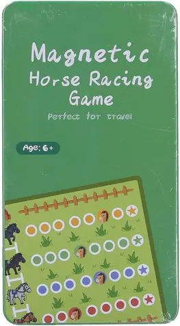 WIKY Hra Konské dostihy v plechovej krabičke / Spoločenská hra / Magnetická / Cestovné / 6+