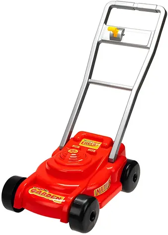 Detská kosačka na trávu červená / Hračka / Plast / 56 cm / od 3 rokov
