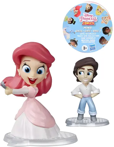 Hasbro Disney Princess Comics / Mini bábika s prekvapením / nálepka / plast / od 3 rokov