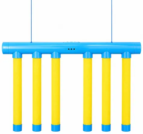 MERCO Falling Pins hra postrehová žltá / Padajúce tyčky / USB nabíjanie / 3 úrovne obtiažnosti