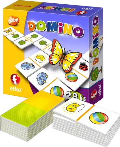 EFKO Domino baby / Spoločenská hra / 28 kartičiek / 2-4 hráči / od 2 rokov
