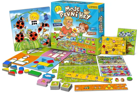 EFKO Súbor hier Moje prvé hry / Pexeso, puzzle a logické hry / od 3 rokov