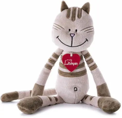 LUMPIN Mačka Kate béžová 38 cm / od 0 rokov