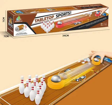 MERCO Stolová bowlingová hra / Rolovacie / 6 gulí / 1-4 hráči