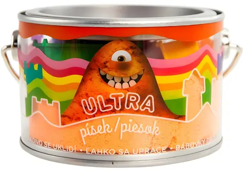 Epee Kinetický piesok ULTRA oranžová / 200 g / 5 formičiek / od 3 rokov