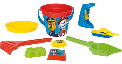 Wader Sada na piesok Tlapková patrola / 9 dielov / s mlynčekom / Plast / od 1 roka