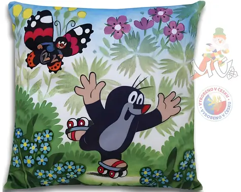 MORAVSKÁ ÚSTREDŇA Vankúš Krtko korčuliar / 30 cm / Predškoláci