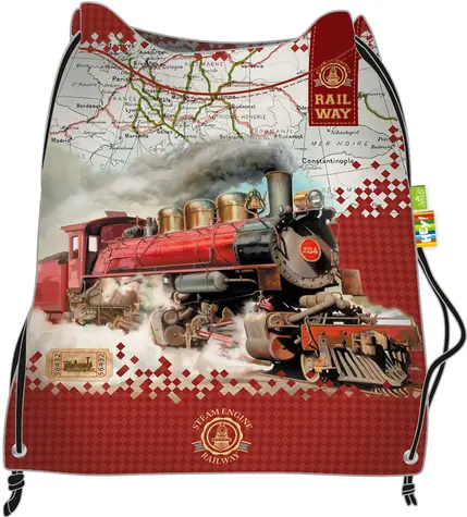 Argus Sťahovacie vrecko na prezuvky Vlak / Vrecko na chrbát / Polyester / 37 x 44 x 10 cm