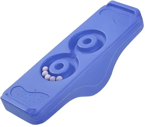 MERCO Balančná senzorická doska s dráhou pre guličky 2v1 modrá / od 3 rokov / nosnosť 50 kg
