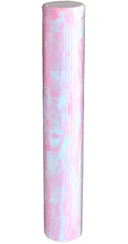 Merco EVA Foam Roller 90x15cm ružovo-modrá / Masážny valec / EVA pena / pre dospelých