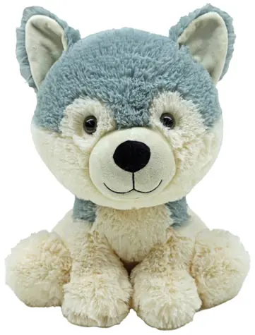 Plyšový pes Husky sediaci 30 cm / Plyš / od 0 mesiacov