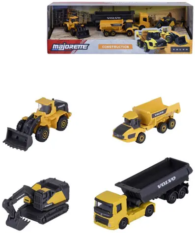 MAJORETTE Auto Volvo Edition / 4 ks / kov / voľný chod / dĺžka 7,5 cm / od 3 rokov