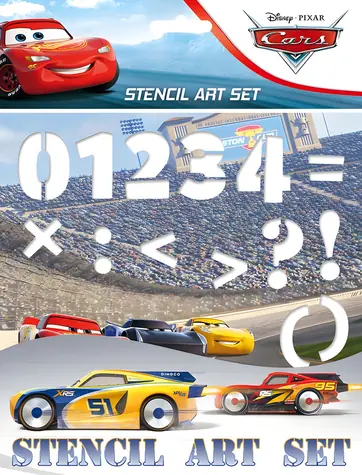 JIRI MODELS Kresliace šablóny Autá (Cars) / Kresliace šablóny / 6 šablón / od 3 rokov