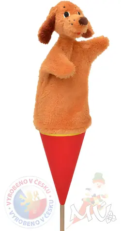 MORAVSKÁ ÚSTREDŇA Kornútový maňuška Pes / 53 cm / Textil / od 3 rokov