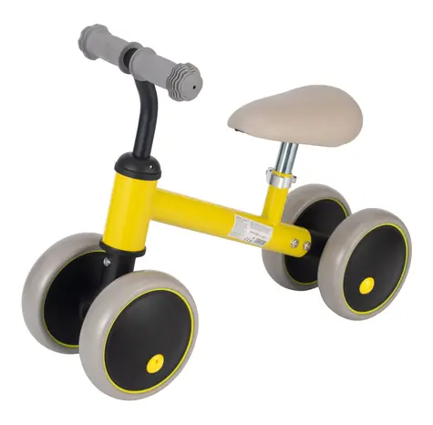 SPARKYS Balančné odrážadlo žlté / Štvorkolesové / Nosnosť 30 kg