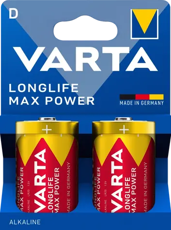 Varta Longlife Max Power D / Batéria / LR20 / 2 ks / blister