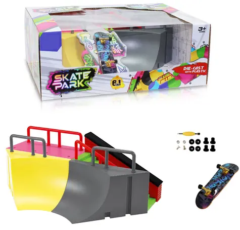 SPARKYS Skatepark modulárny 6v1 / Sada ramp pre fingerboard / od 6 rokov