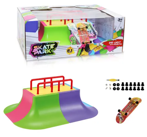 SPARKYS Skatepark modulárny set 6v1 / Fingerboard / Multi-Rail platforma / od 5 rokov