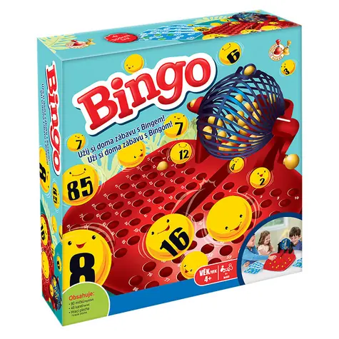 SPARKYS Bingo STUDO GAMES červená / Spoločenská hra / od 6 rokov