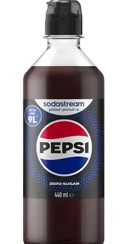 SodaStream Sirup Pepsi Zero 440 ml / Bez cukru / Až 9 litrov nápoja
