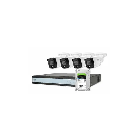 ABUS TVVR33803 / Kamerový set / NVR / 4X analógová mini-tube kamera