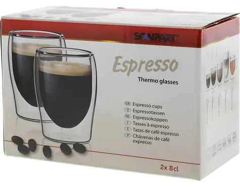 Scanpart Poháre na espresso 80 ml / Poháre na espresso / 2 ks