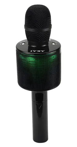 AKAI PartyVOICE MIC čierna / Mikrofón / Bezdrôtový / Karaoke / Vstavaný reproduktor