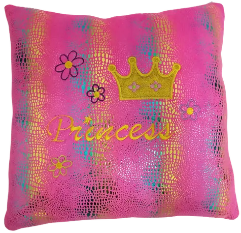 SPARKYS Vankúš Princess 37 cm / Plyšový vankúš / Plyš / 37x37x8 cm