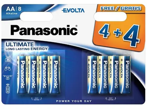 Panasonic Evolta AA / Alkalická batéria / LR6 / 1,5 V / 8 ks