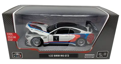 SPARKYS Kovový model BMW M6 GT3 / 1:32 / zvuk a svetlo / otváracie dvere / od 3 rokov