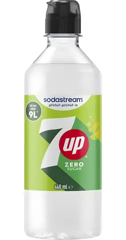 SodaStream Sirup 7UP Zero 440 ml / Bez cukru / Až 9 litrov nápoja
