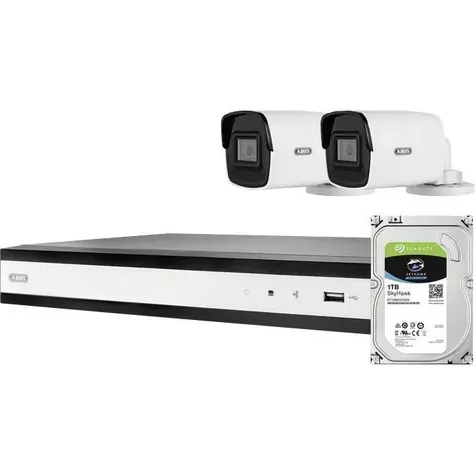 ABUS TVVR36402D / Kamerový set / PoE / 2x Mini-Tube kamera / NVR 4 kanály