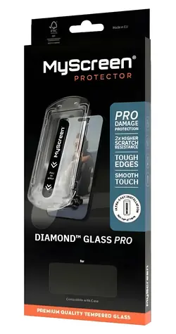 MyScreen Diamond Glass Pro Fit Frame / Ochranné sklo / Apple iPhone 16 Pro Max / s inštalačným rámčekom