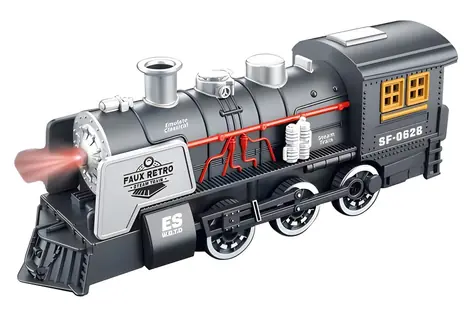 SPARKYS Retro vláčik SF-0628 / Zotrvačníkový pohon / Svetlo a zvuk / 20 cm