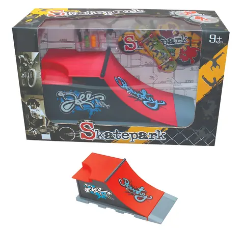 SPARKYS Skatepark Set s rampou, railom a fingerboardom / Fingerboard / od 9 rokov