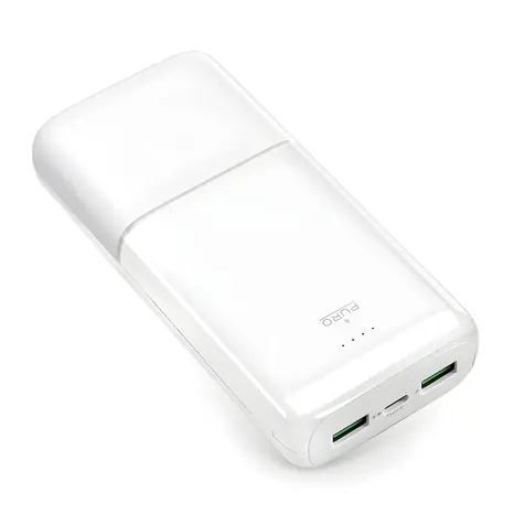 Puro DAILY 20 PLUS biela / Powerbanka / 20000 mAh / 2x USB-A + USB-C / 22,5 W PD