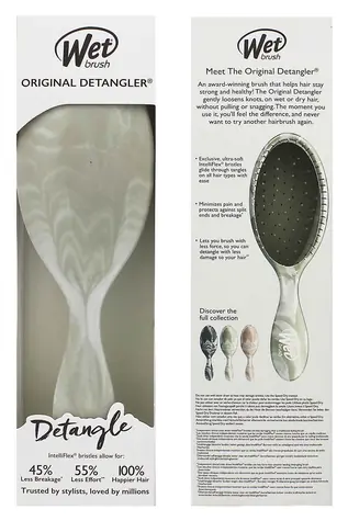 Wet Brush Original Detangler Watercolor Waves Kefa na vlasy Green